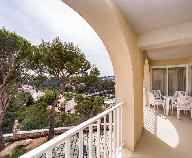 Suiten mit 2 schlafzimmern und meerblick Comitas Floramar  Menorca